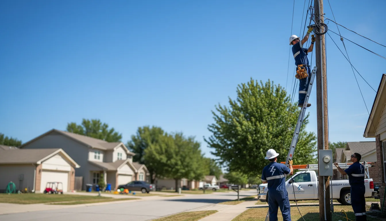 Residential electrician providing installation services in Cortland, NY